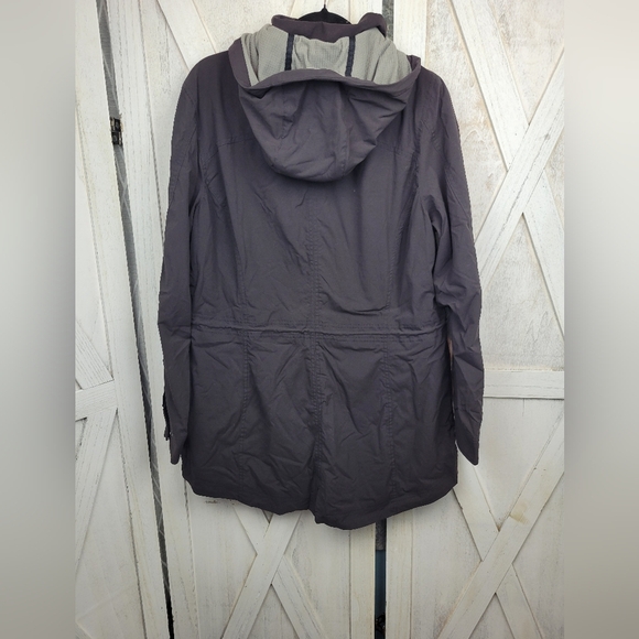 L.L. Bean Jacket Women's Full Zip Hooded Pockets Outdoors Casual Size L Brown - Picture 8 of 8